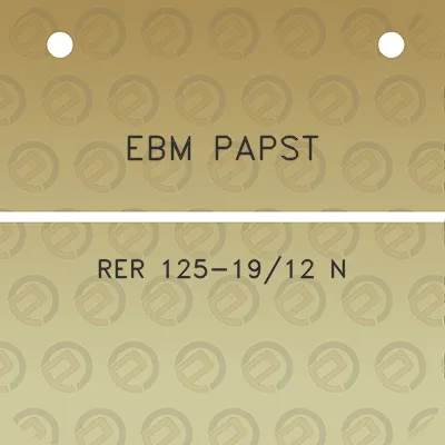 ebm-papst-rer-125-1912-n