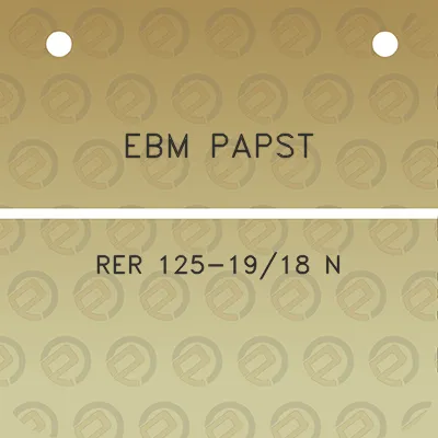 ebm-papst-rer-125-1918-n