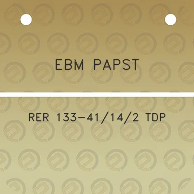 ebm-papst-rer-133-41142-tdp