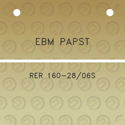 ebm-papst-rer-160-2806s