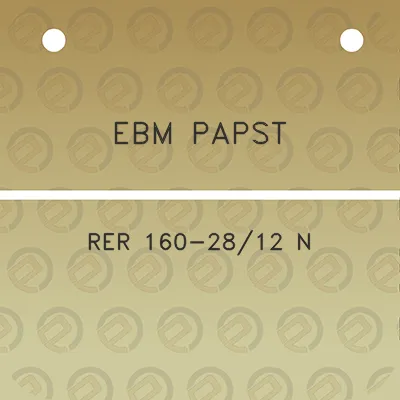 ebm-papst-rer-160-2812-n