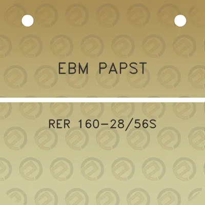 ebm-papst-rer-160-2856s