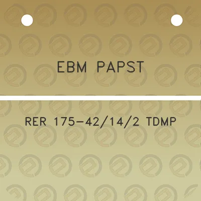 ebm-papst-rer-175-42142-tdmp