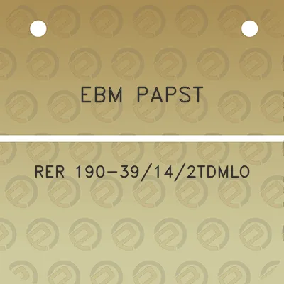 ebm-papst-rer-190-39142tdmlo