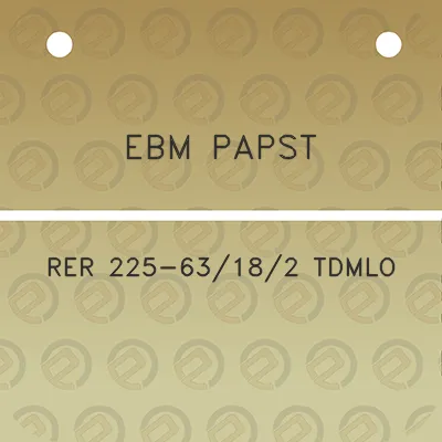 ebm-papst-rer-225-63182-tdmlo