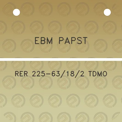 ebm-papst-rer-225-63182-tdmo