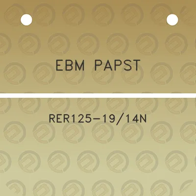 ebm-papst-rer125-1914n