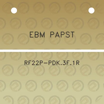 ebm-papst-rf22p-pdk3f1r