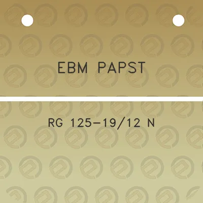 ebm-papst-rg-125-1912-n