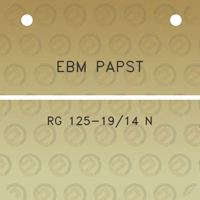 ebm-papst-rg-125-1914-n