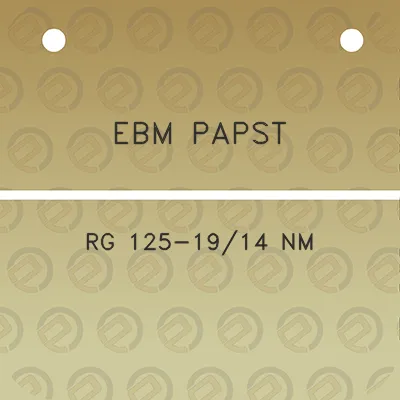 ebm-papst-rg-125-1914-nm