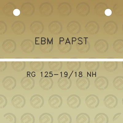 ebm-papst-rg-125-1918-nh