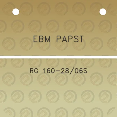 ebm-papst-rg-160-2806s