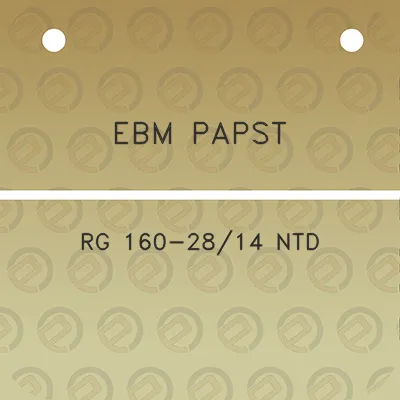 ebm-papst-rg-160-2814-ntd