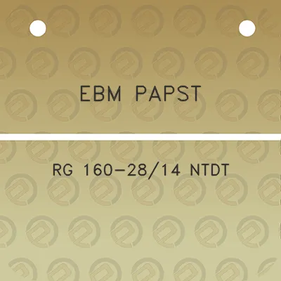 ebm-papst-rg-160-2814-ntdt