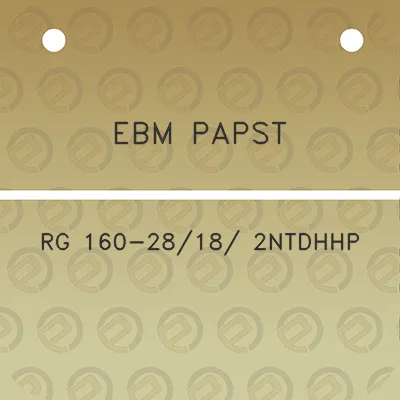 ebm-papst-rg-160-2818-2ntdhhp