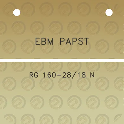 ebm-papst-rg-160-2818-n