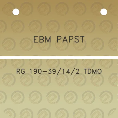 ebm-papst-rg-190-39142-tdmo