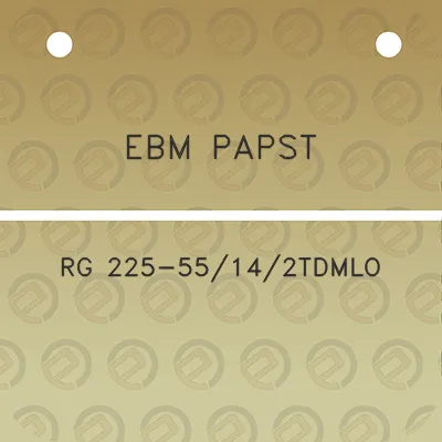 ebm-papst-rg-225-55142tdmlo