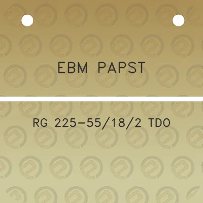 ebm-papst-rg-225-55182-tdo