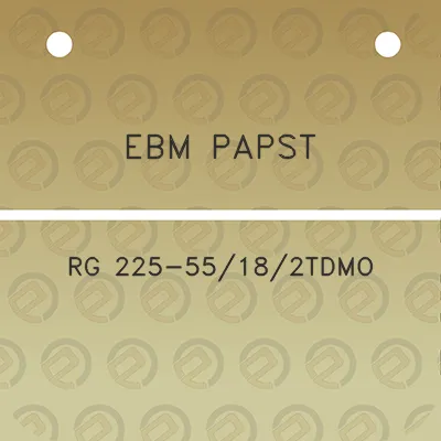 ebm-papst-rg-225-55182tdmo