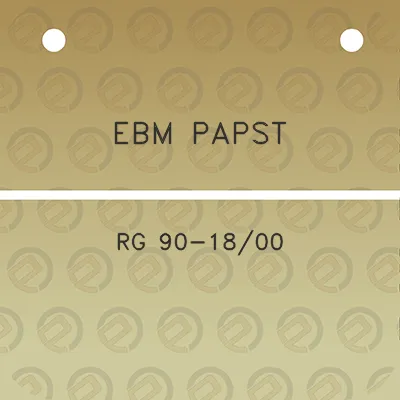 ebm-papst-rg-90-1800