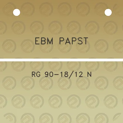 ebm-papst-rg-90-1812-n