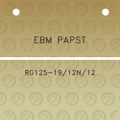 ebm-papst-rg125-1912n12