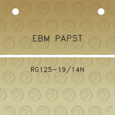 ebm-papst-rg125-1914n