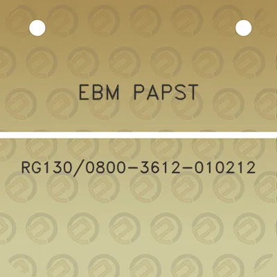 ebm-papst-rg1300800-3612-010212