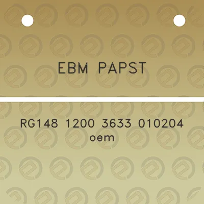 ebm-papst-rg148-1200-3633-010204-oem