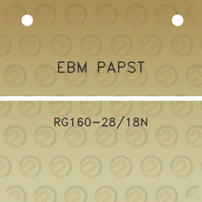 ebm-papst-rg160-2818n