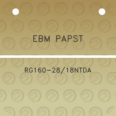 ebm-papst-rg160-2818ntda