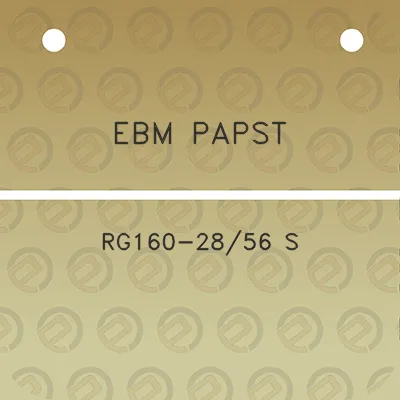 ebm-papst-rg160-2856-s