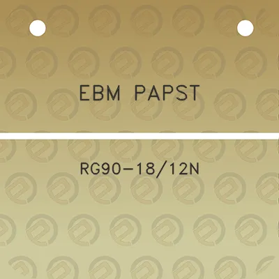 ebm-papst-rg90-1812n