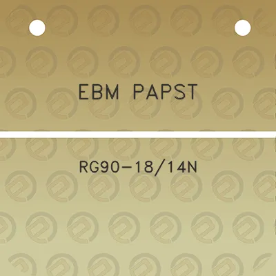 ebm-papst-rg90-1814n