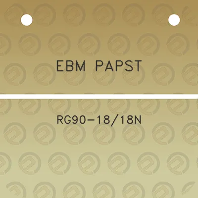 ebm-papst-rg90-1818n