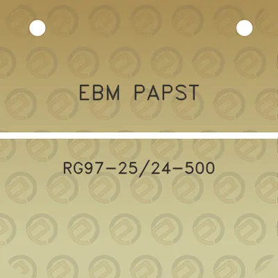 ebm-papst-rg97-2524-500