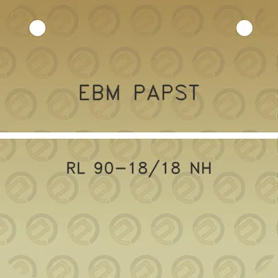 ebm-papst-rl-90-1818-nh