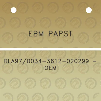 ebm-papst-rla970034-3612-020299-oem