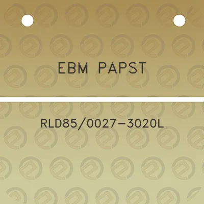 ebm-papst-rld850027-3020l