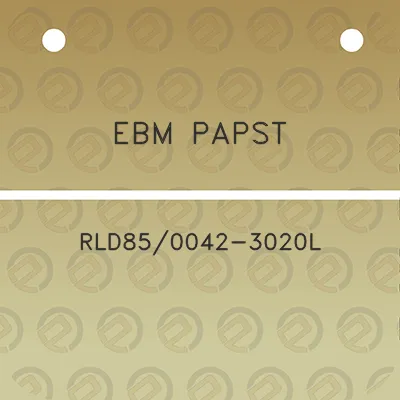 ebm-papst-rld850042-3020l