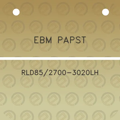 ebm-papst-rld852700-3020lh