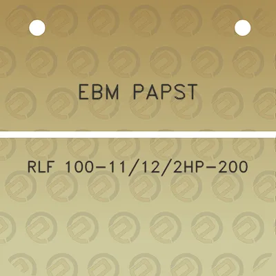 ebm-papst-rlf-100-11122hp-200