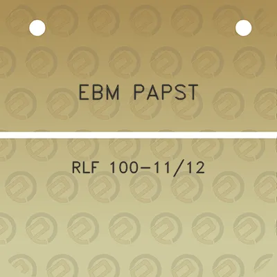 ebm-papst-rlf-100-1112