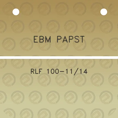 ebm-papst-rlf-100-1114