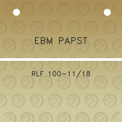 ebm-papst-rlf-100-1118