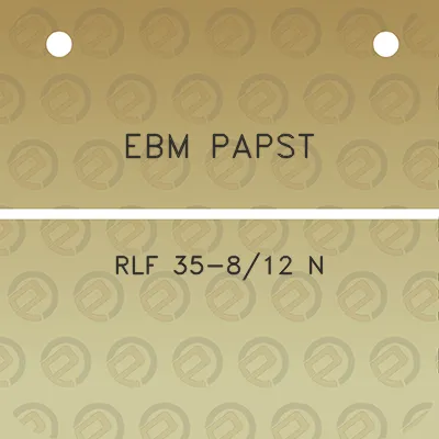 ebm-papst-rlf-35-812-n