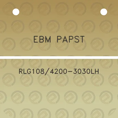 ebm-papst-rlg1084200-3030lh