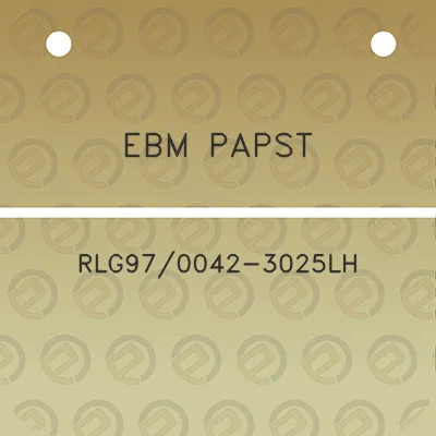 ebm-papst-rlg970042-3025lh